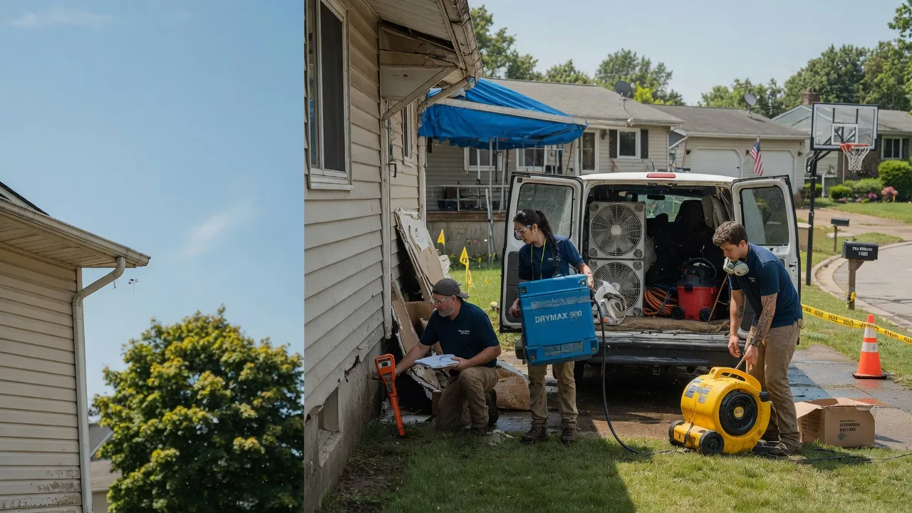 Ceiling Leak Cleanup in Rock, MI near me
